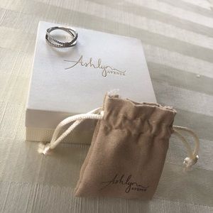 Ashlynn Avenue 18K White Gold-Plated Echo Ring